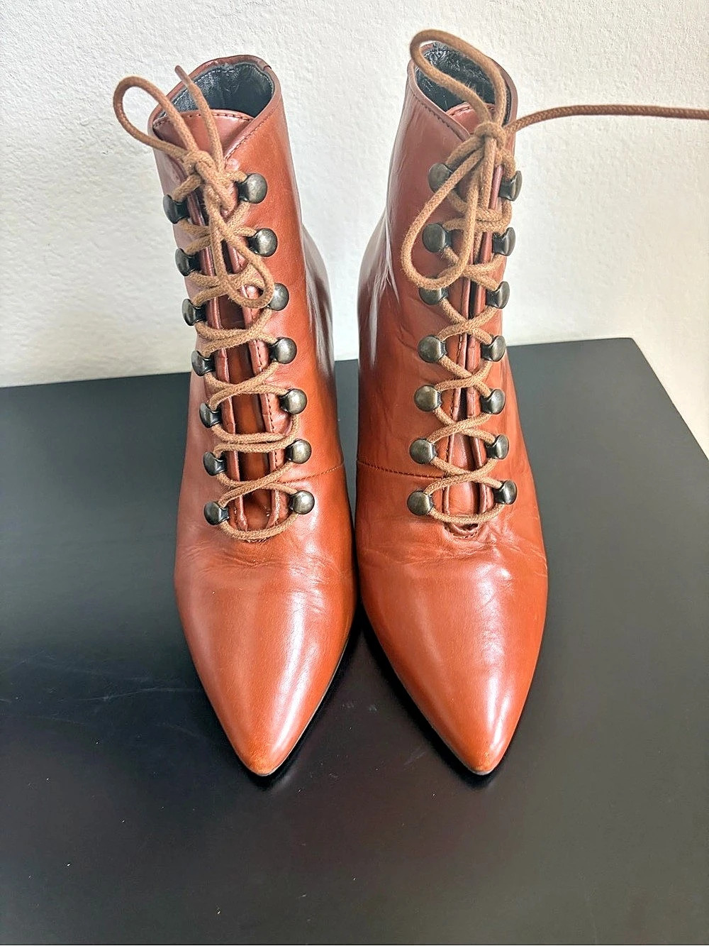 Navyboot Pointed Toe Lace-Up Boots Brown
Made in Spain  EU 38